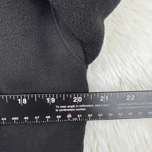 Banana‎ Republic Womens Sherpa Bomber Jacket Size S Petite Black Zip Cozy Winter - Picture 9 of 11